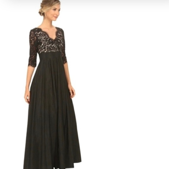 Eliza J Dresses & Skirts - Eliza J Black Top Lace Flare Dress size 6